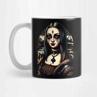 Black Metal Mona Lisa Mug